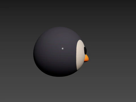 Prop187 Penguin Head 3D Model
