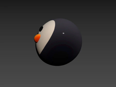 Prop187 Penguin Head 3D Model