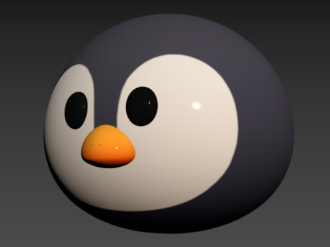 Prop187 Penguin Head 3D 模型