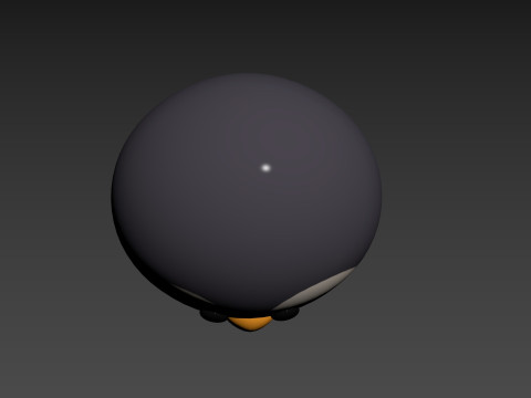 Prop187 Penguin Head 3D 模型