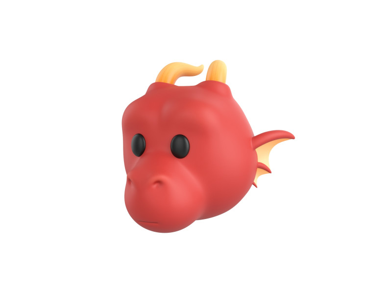 Prop188 Dragon Head Modello 3D .c4d .max .obj .3ds .fbx .stl .blend 