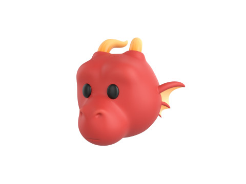 Prop188 Dragon Head 3D मॉडल