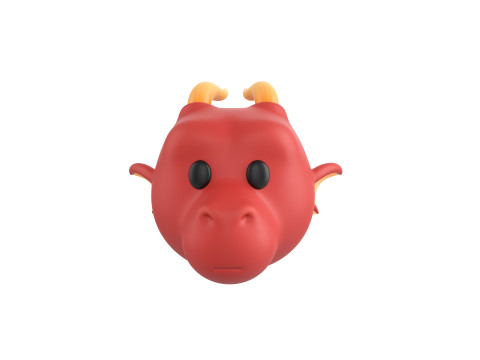Prop188 Dragon Head Modello 3D