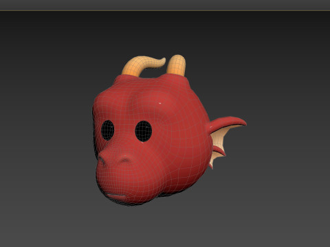 Prop188 Dragon Head Modello 3D