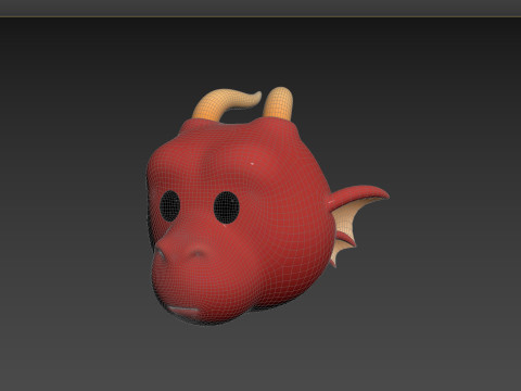 Prop188 Dragon Head Modello 3D