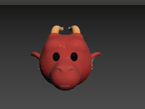 Prop188 Dragon Head Modello 3D