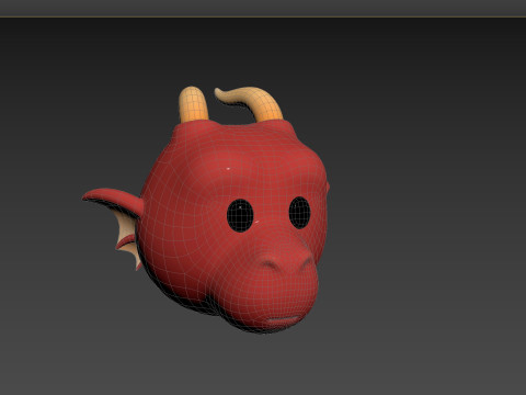 Prop188 Dragon Head Modello 3D