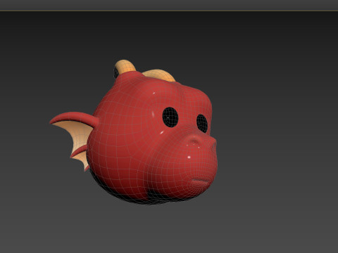 Prop188 Dragon Head Modello 3D