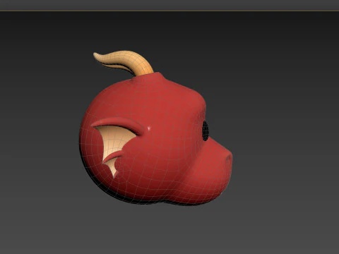 Prop188 Dragon Head 3D Model