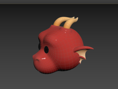 Prop188 Dragon Head Modello 3D