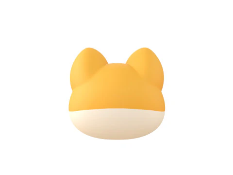 Prop189 Shiba Dog Head 3D Model