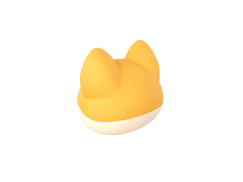 Prop189 Shiba Dog Head Modelo 3D