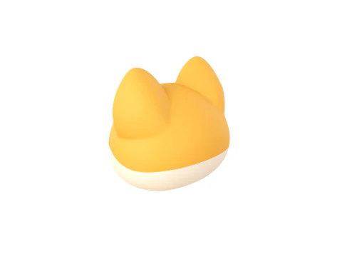Prop189 Shiba Dog Head 3D Model