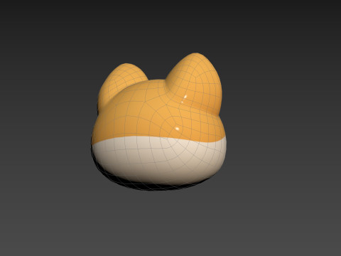Prop189 Shiba Dog Head Modelo 3D