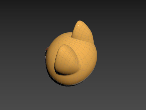 Prop189 Shiba Dog Head Modelo 3D