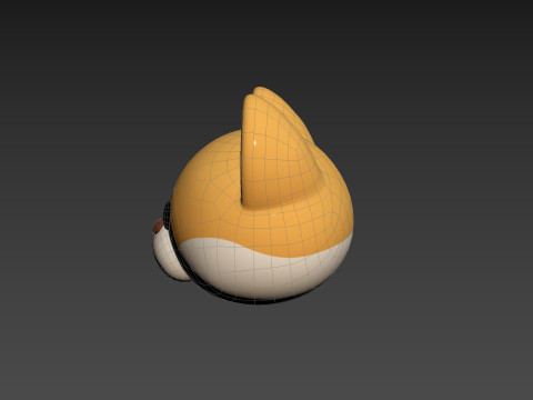 Prop189 Shiba Dog Head Modelo 3D