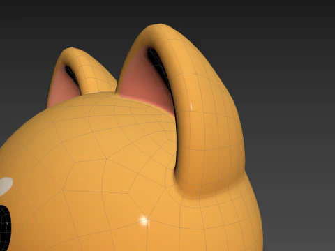 Prop189 Shiba Dog Head 3D Model