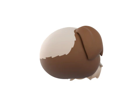 Prop190 Shih Tzu Dog Head 3D Model