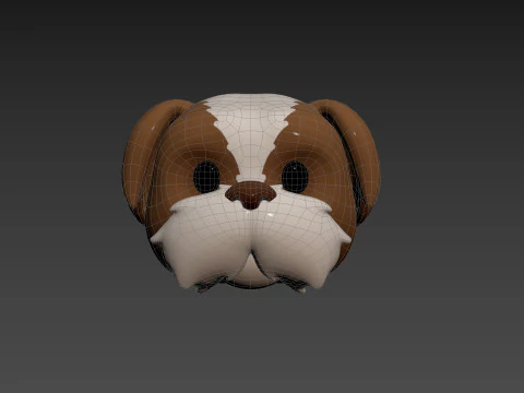Prop190 Shih Tzu Dog Head 3D Model