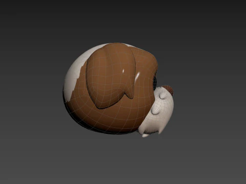 Prop190 Shih Tzu Dog Head 3D Model