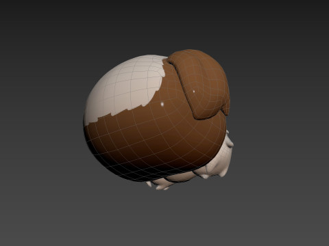 Prop190 Shih Tzu Dog Head 3D 모델