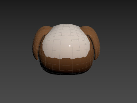Prop190 Shih Tzu Dog Head 3D 모델