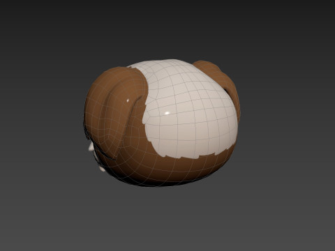 Prop190 Shih Tzu Dog Head 3D 모델