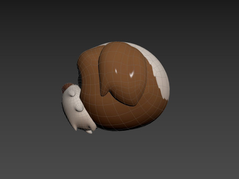 Prop190 Shih Tzu Dog Head 3D 모델