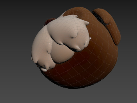Prop190 Shih Tzu Dog Head 3D 모델