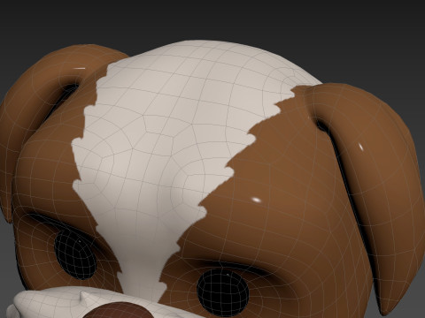 Prop190 Shih Tzu Dog Head 3D 모델