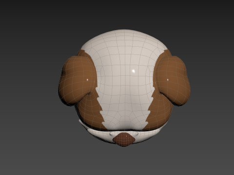 Prop190 Shih Tzu Dog Head 3D 모델