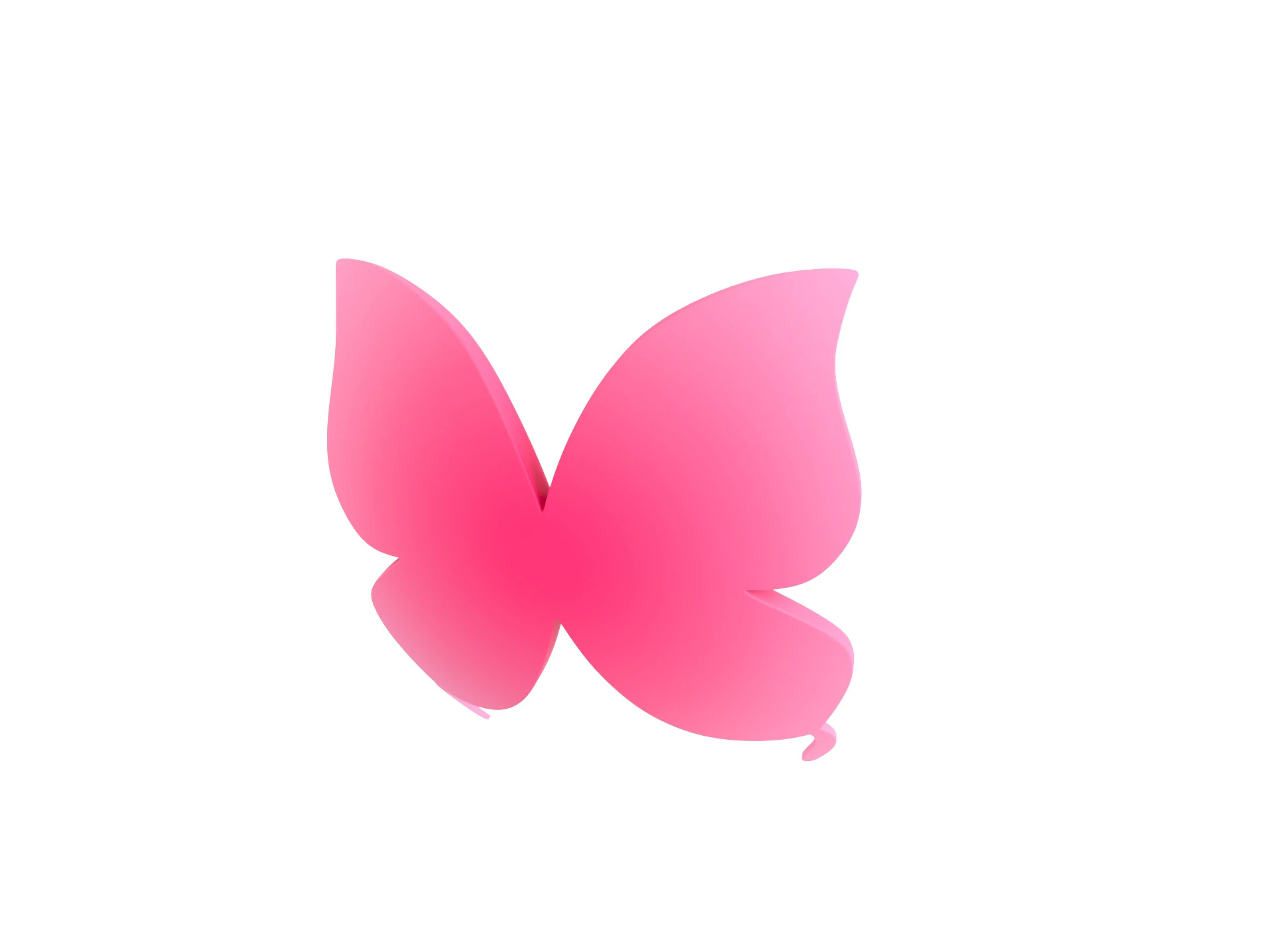 Symbol002 Butterfly 3D Model .c4d .max .obj .3ds .fbx .stl .blend