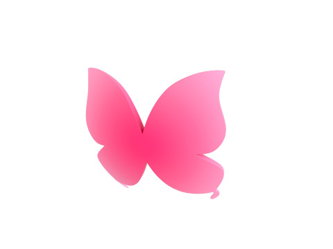 Symbol002 Butterfly 3Dモデル
