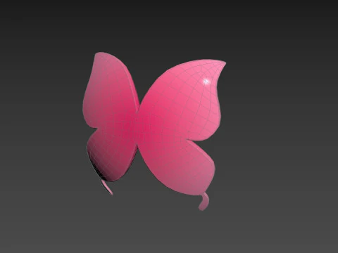 Symbol002 Butterfly 3D Model