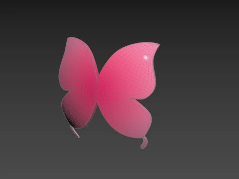 Symbol002 Butterfly 3D Model
