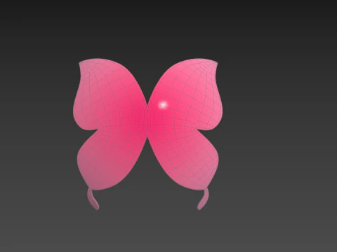Symbol002 Butterfly 3D Model