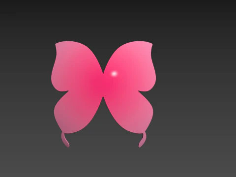Symbol002 Butterfly 3D Model