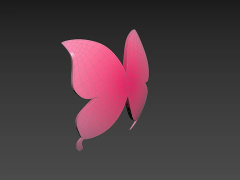 Symbol002 Butterfly 3D Model