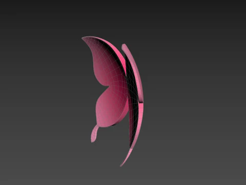 Symbol002 Butterfly 3D Model