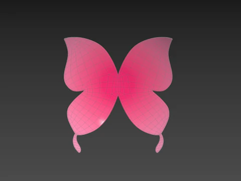 Symbol002 Butterfly 3D Model