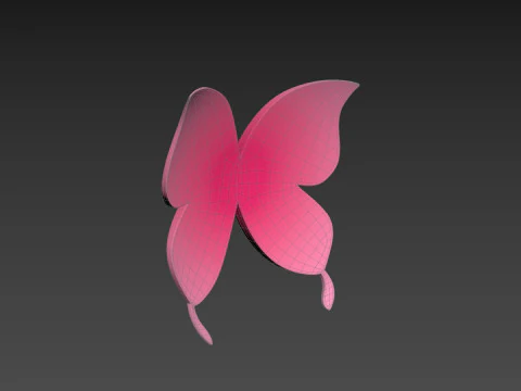 Symbol002 Butterfly 3D Model