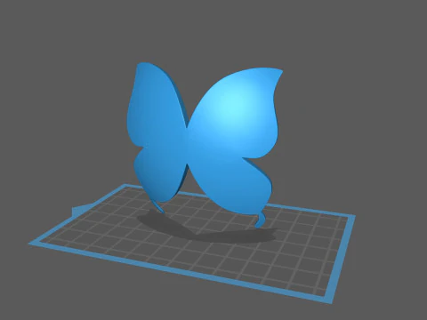 Symbol002 Butterfly 3D Model