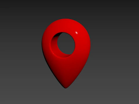 Symbol003 Map Point 3D Model