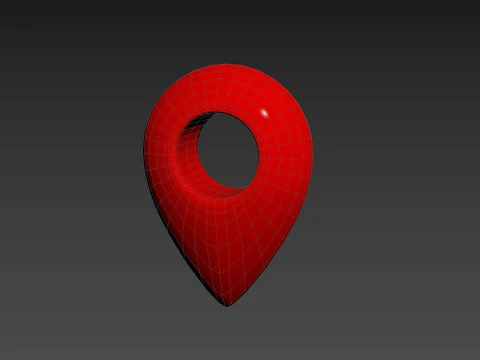 Symbol003 Map Point 3D Model