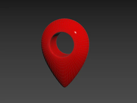 Symbol003 Map Point 3D Model