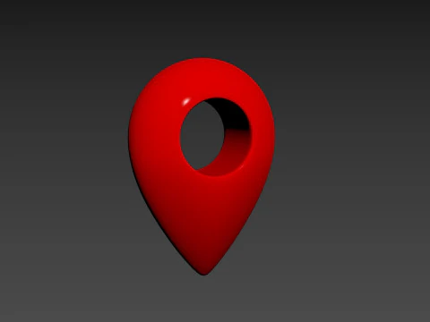 Symbol003 Map Point 3D Model