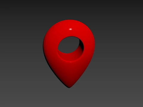 Symbol003 Map Point 3D Model
