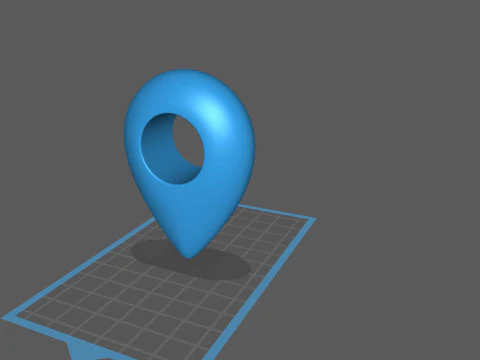 Symbol003 Map Point 3D Model