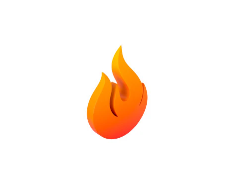 Symbol004 Flame 3D Model