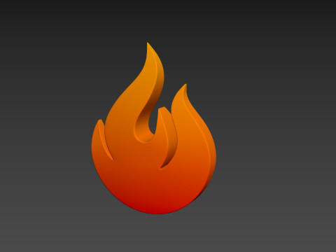 Symbol004 Flame 3D मॉडल